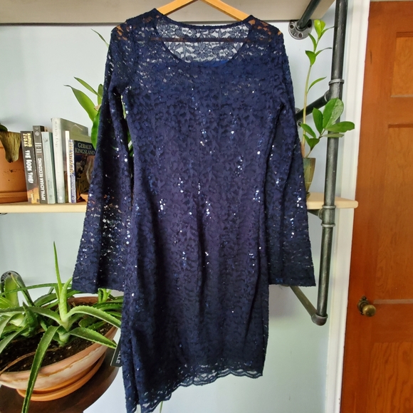 Navy Party Dress - Picture 4 of 4